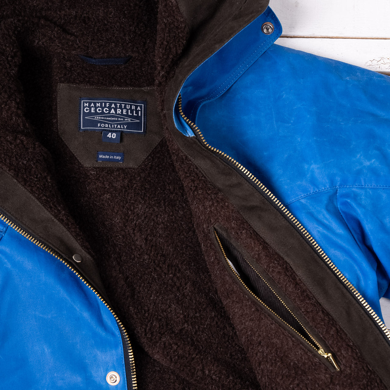 Mountain Jacket Hellblau Waxed