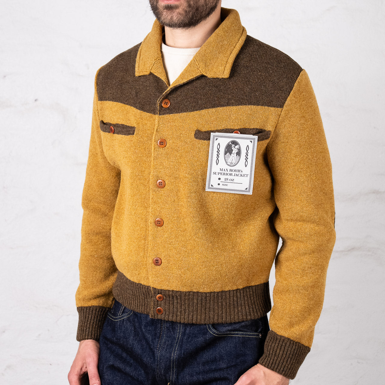 Short Jacket, Color: Ocra Brown