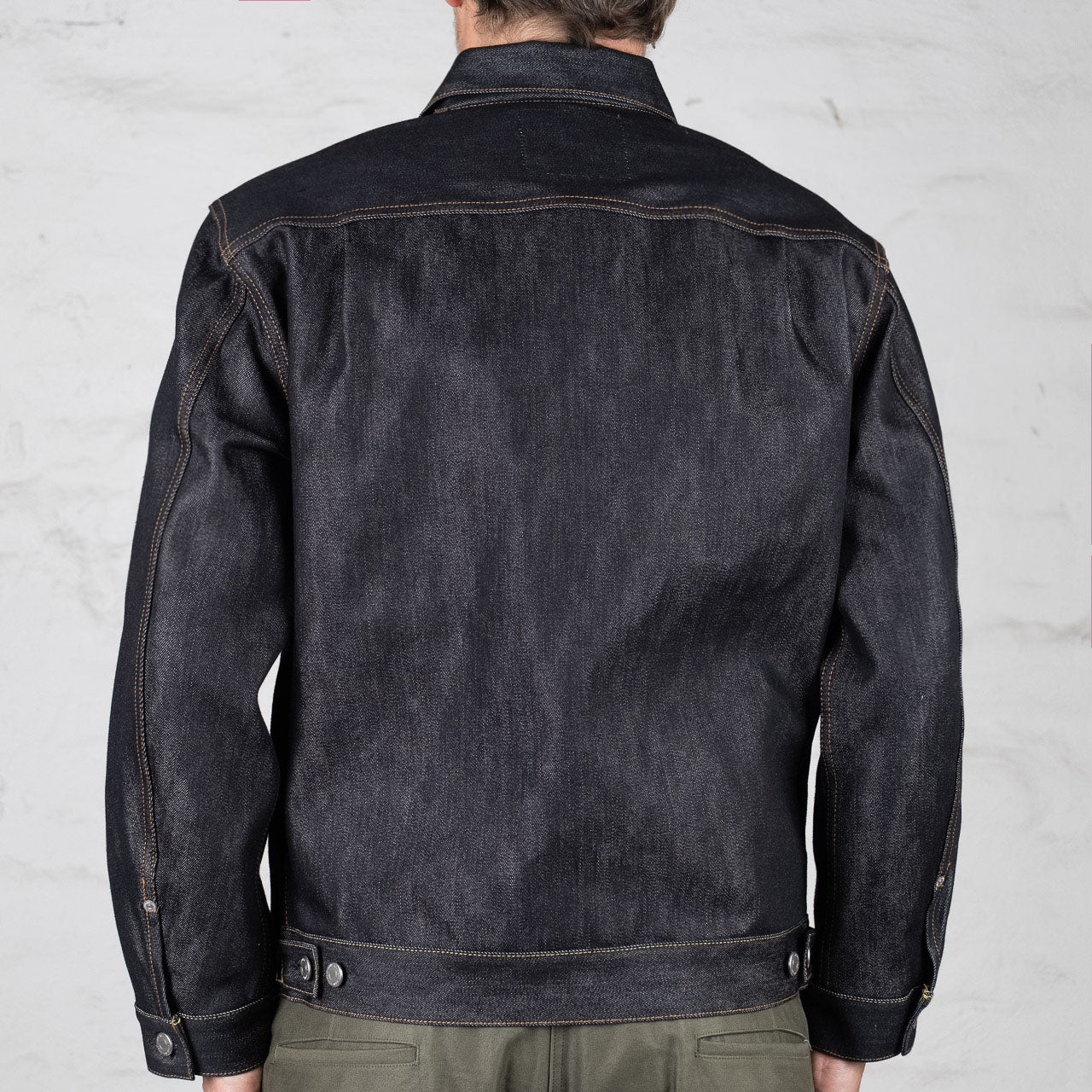 Momotaro #002 Silk Denim Jacket Rückenansicht