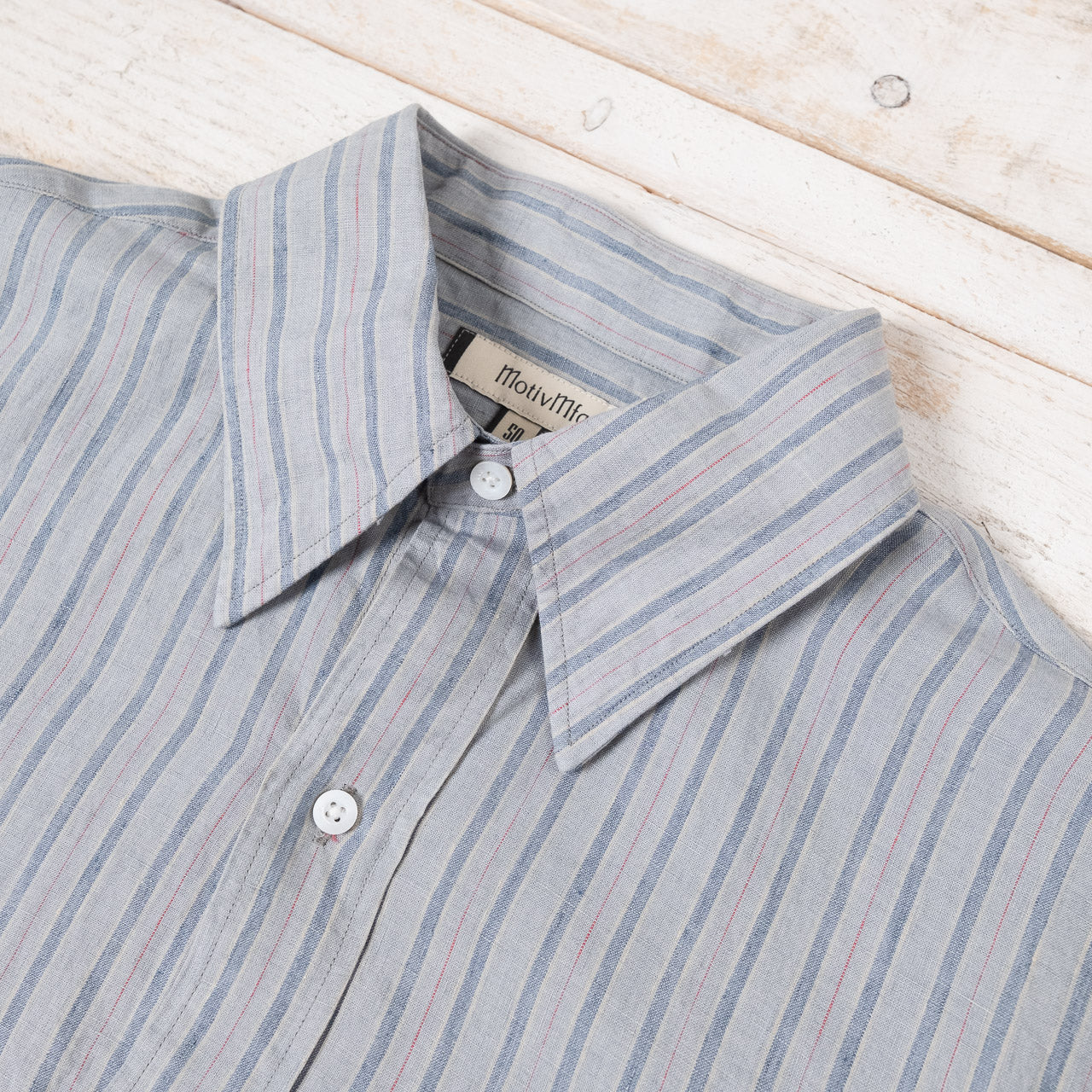 Authentic Fit BD Shirt Linen Stripe
