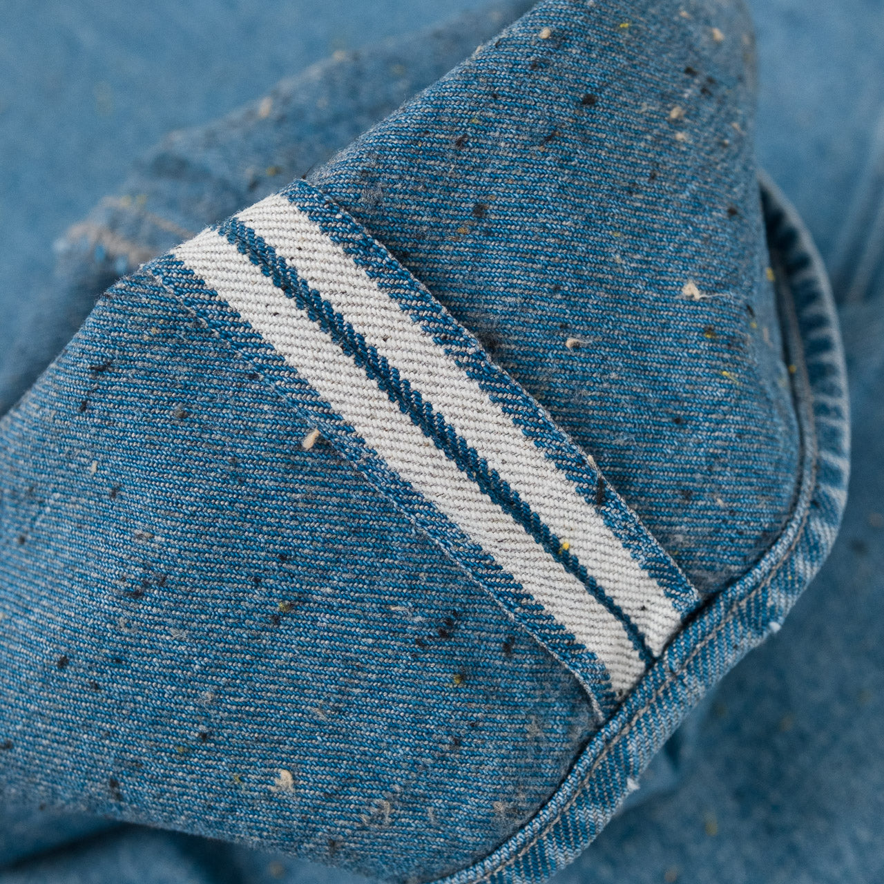 Pleat Denim Trousers Donegal Denim Horizon