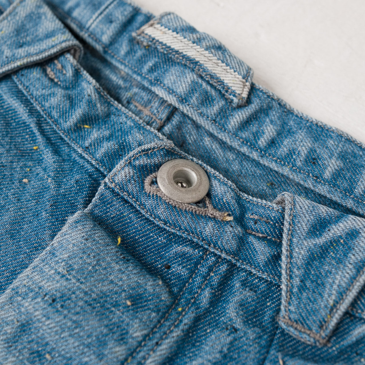 Pleat Denim Trousers Donegal Denim Horizon