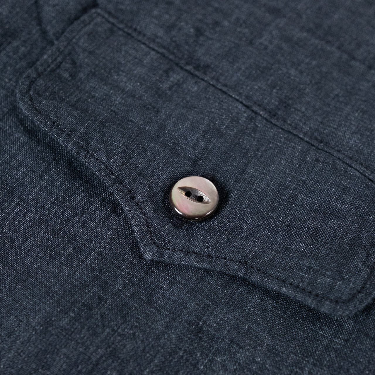 Mikhail Shirt Superfine Linen Broadcloth Asphalt