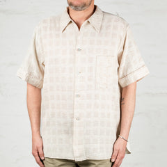 Arrow Collar Shirt Dobby Double Gauze Beige