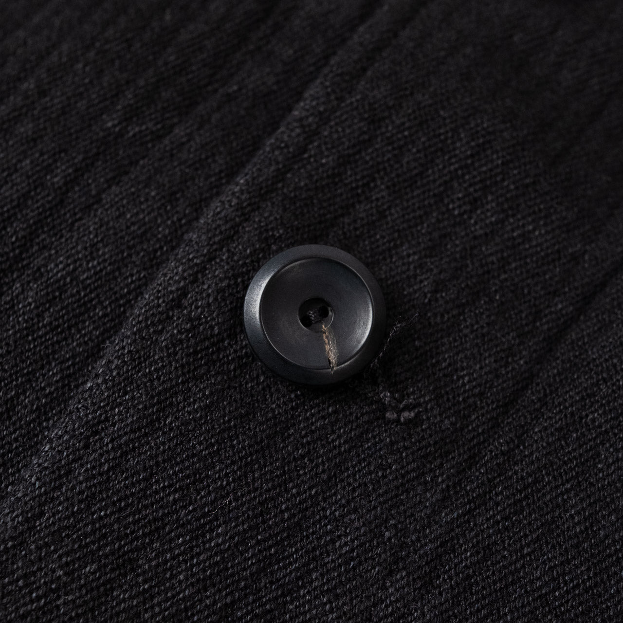 Continental Sack Jacket Linen Wool Schwarz