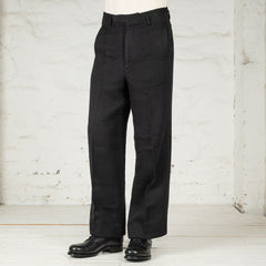 Loft Trousers Linen Wool Black