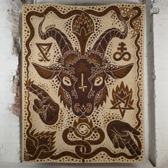 Indigofera x Björn Atldax Baphomet Blanket