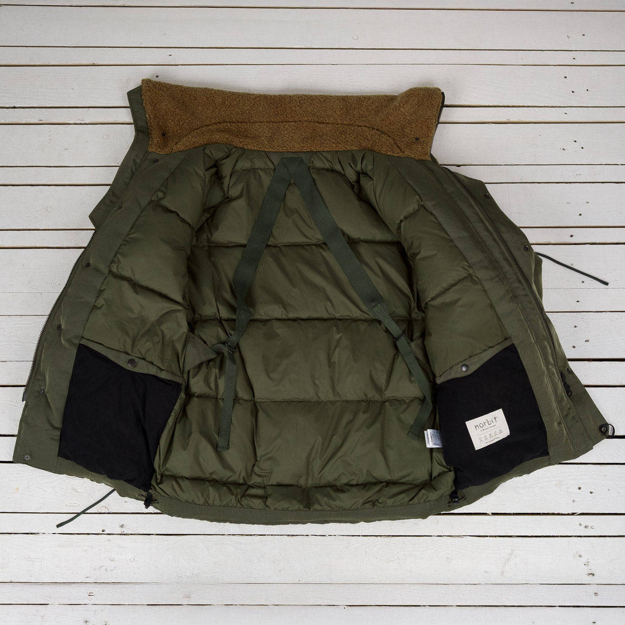 3Way Hooded Down Jacket Oliv