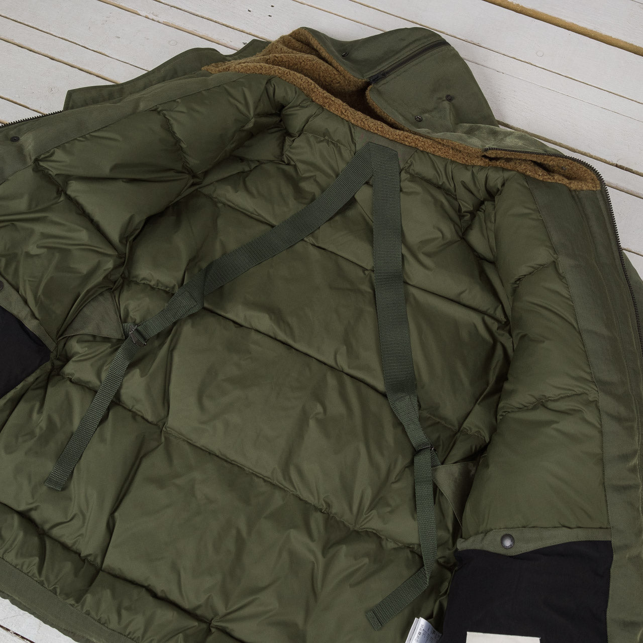 3Way Hooded Down Jacket Oliv