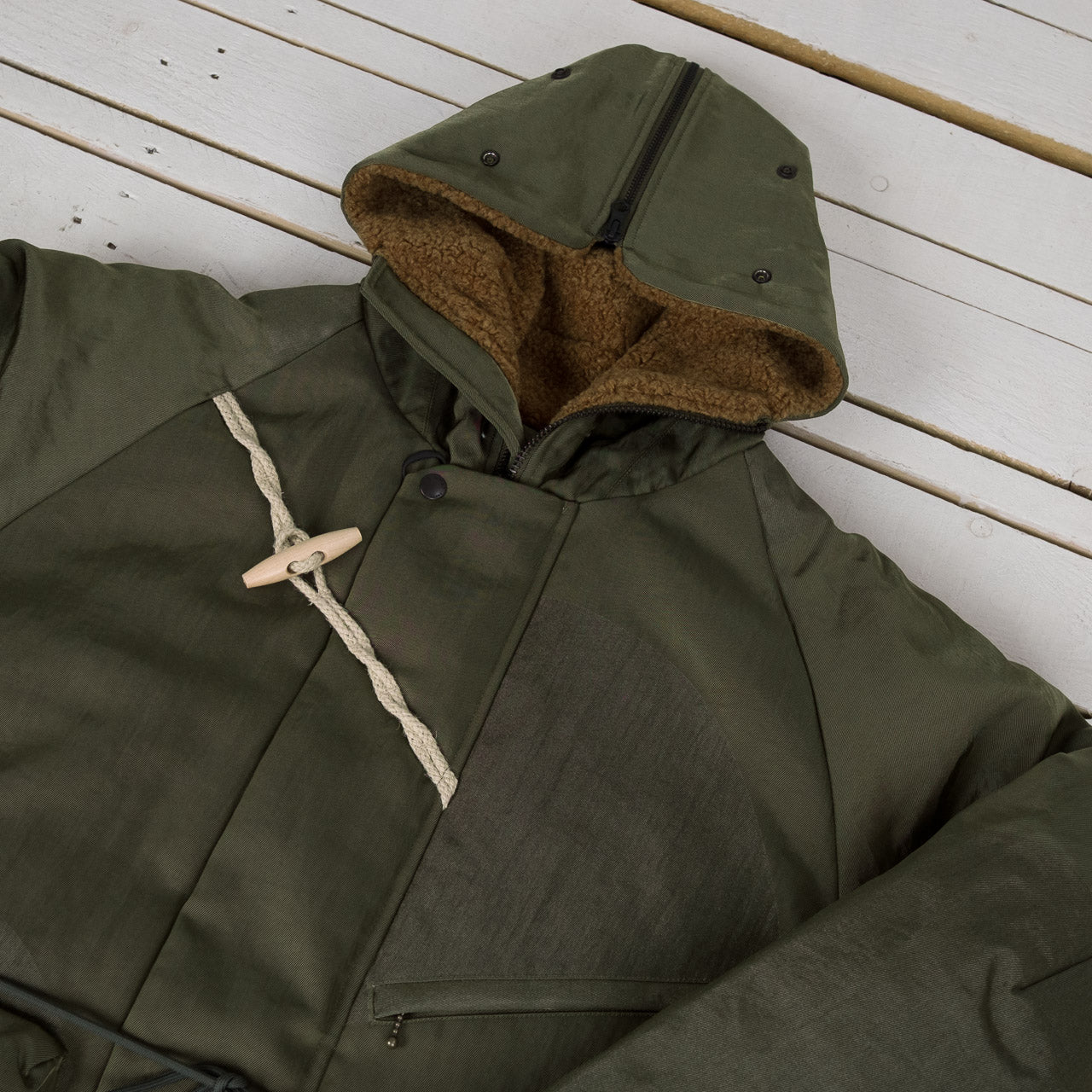 3Way Hooded Down Jacket Oliv