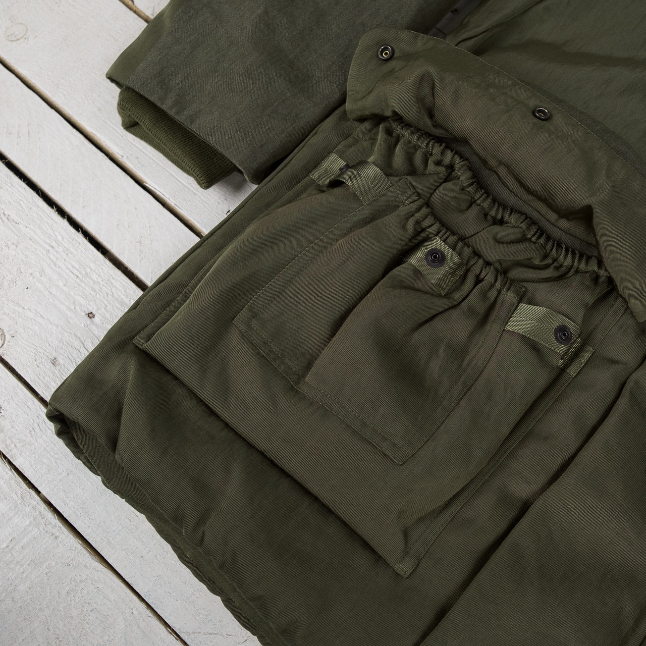 3Way Hooded Down Jacket Oliv