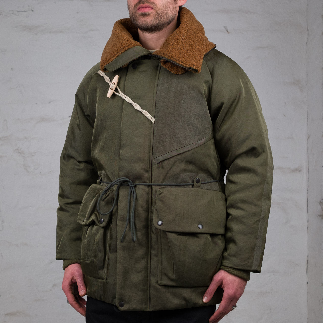 3Way Hooded Down Jacket Oliv