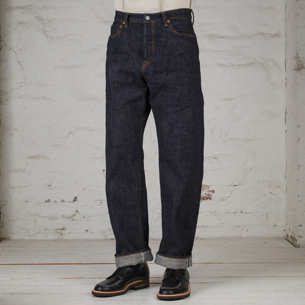 0811 15.5 oz. Slub Nep loose fit jeans 