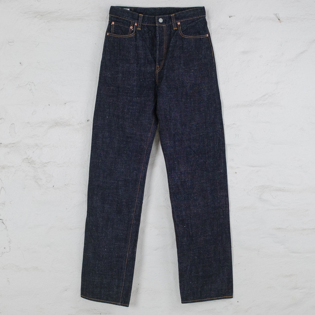 0811 15.5 oz. Slub Nep loose fit jeans