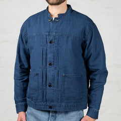 Indigo Linen Jacket