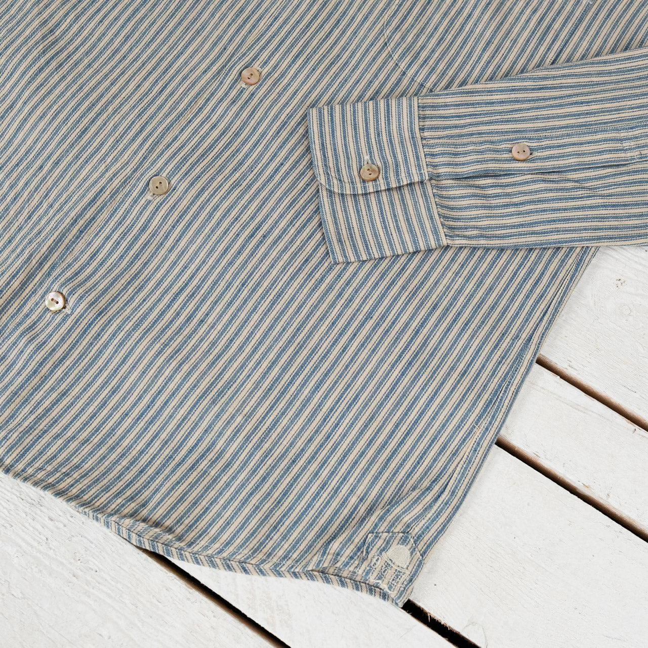Windsor Collar Shirt Indigo Stripe