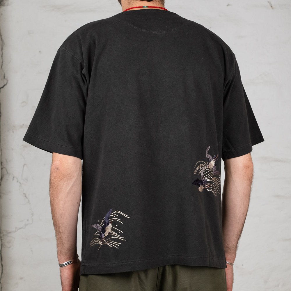 Athletic T-Shirt "Chidori" Graphite
