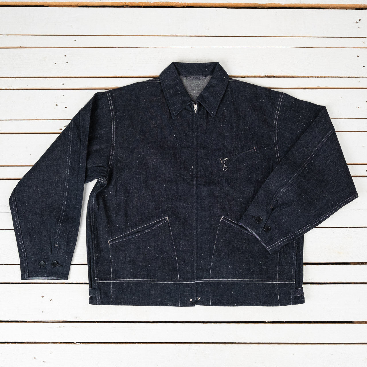 Erwin Zip Jacket Indigo