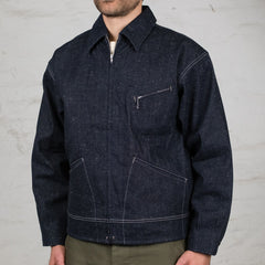 Erwin Zip Jacket Indigo