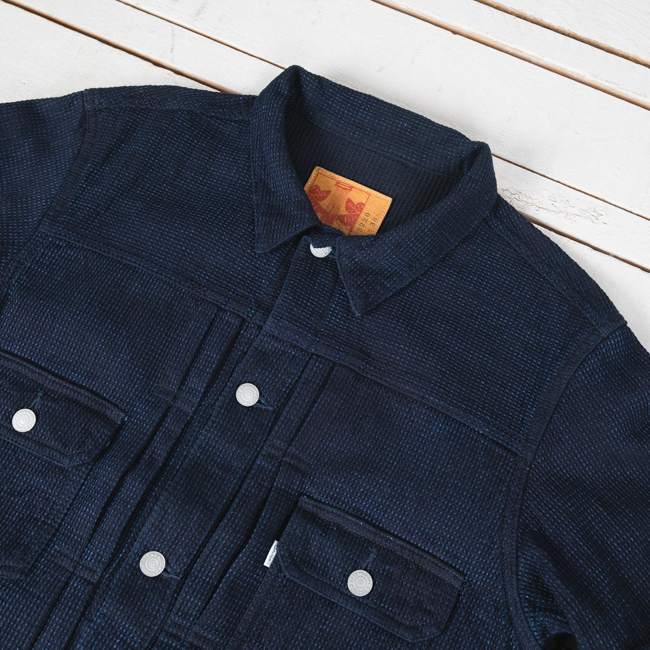12 oz. Cube Sashiko Denim Jacket Type II