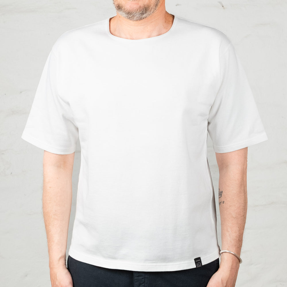 T-shirt en coton rigide blanc