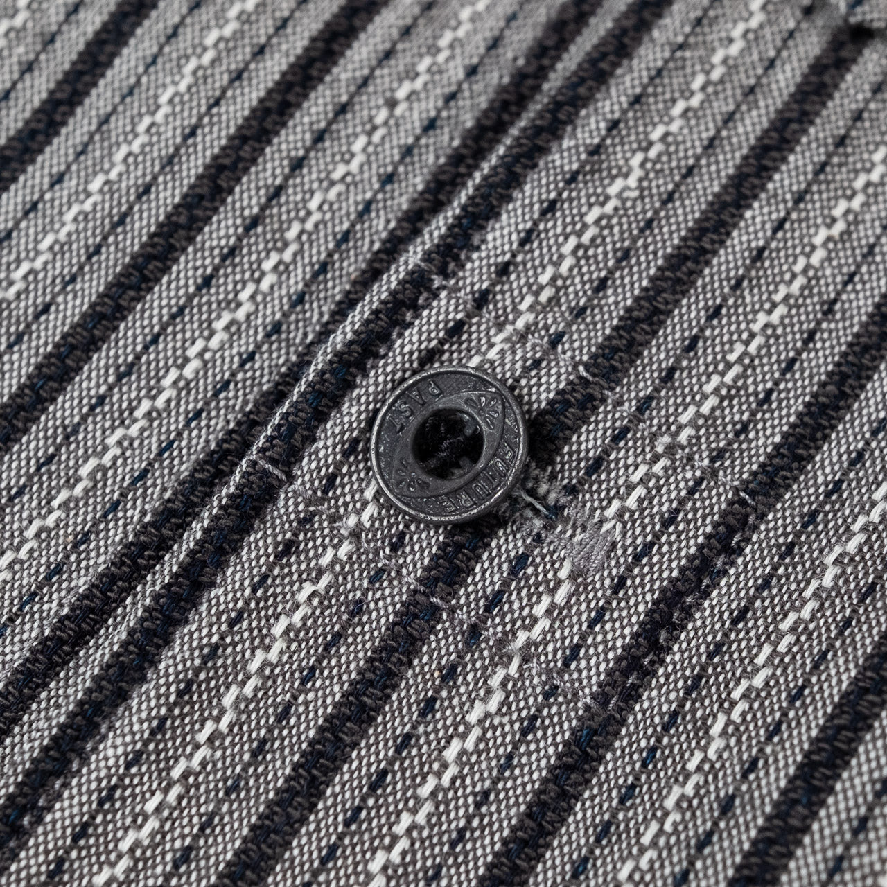 Classic Stripe Work Shirt Grau