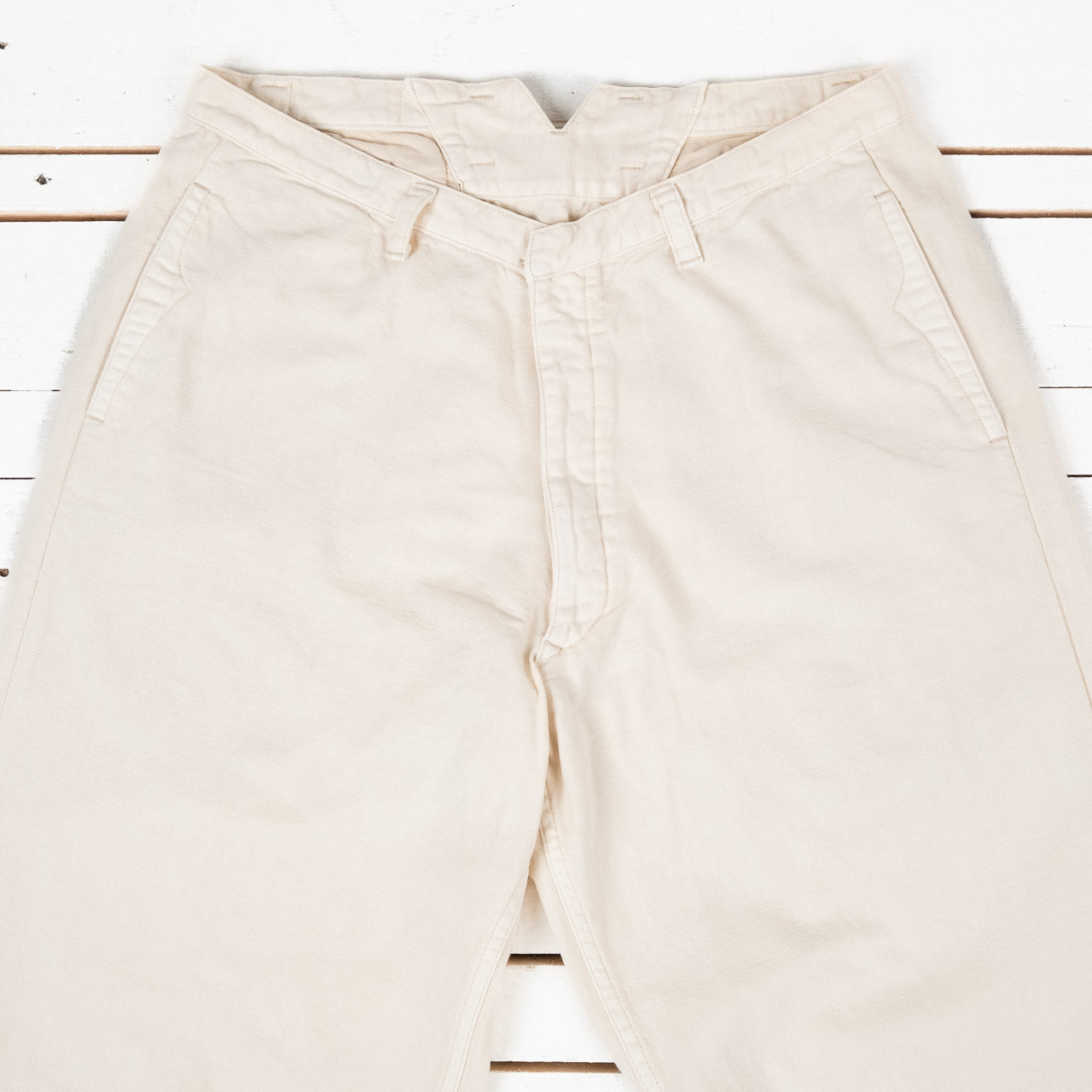 1930's Officer Summer Pants White