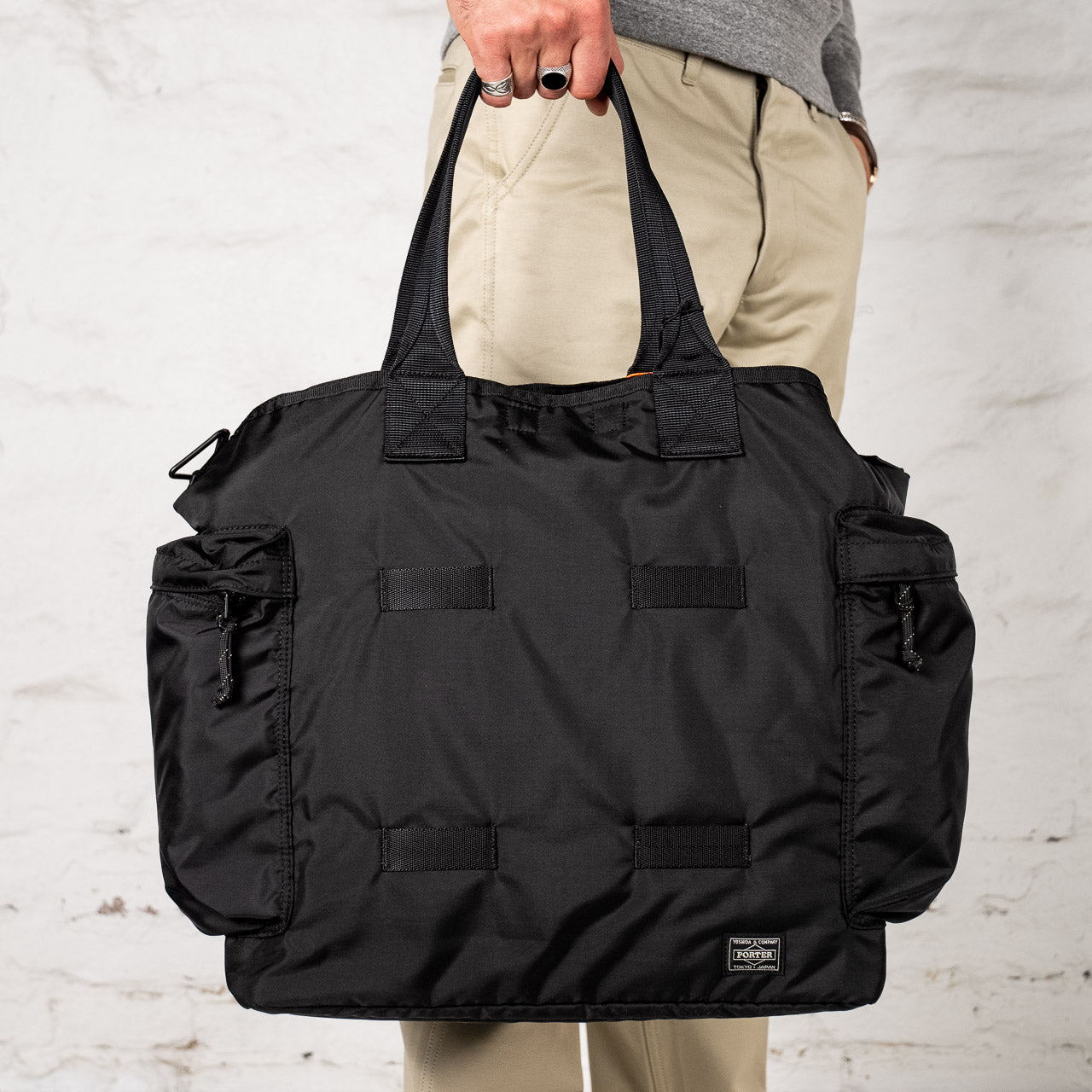 Force 2Way Tote Bag Schwarz