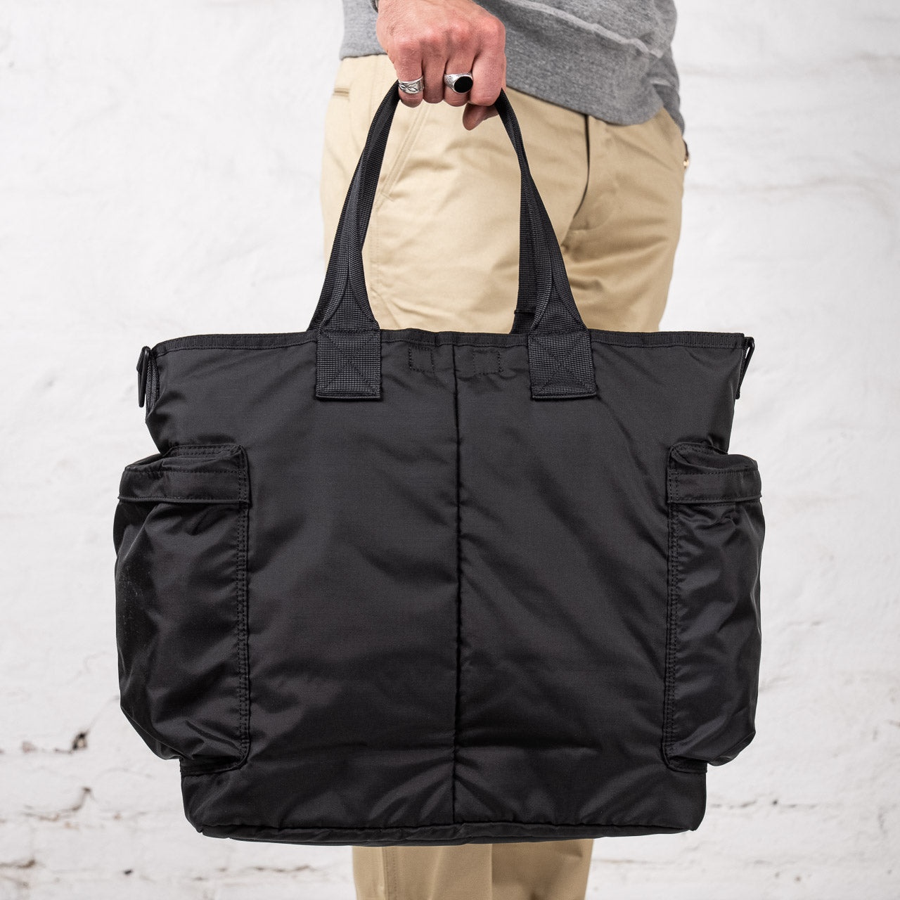 Force 2Way Tote Bag Black
