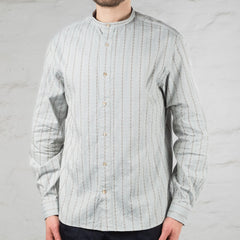 Stand-Up Collar Shirt Blue