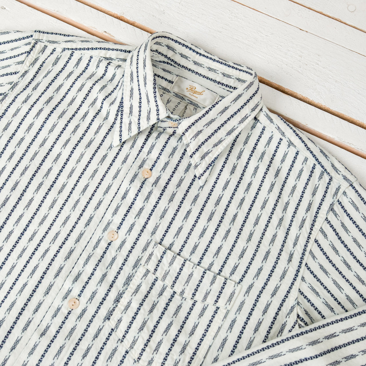 Classic Long Point Shirt Stripe