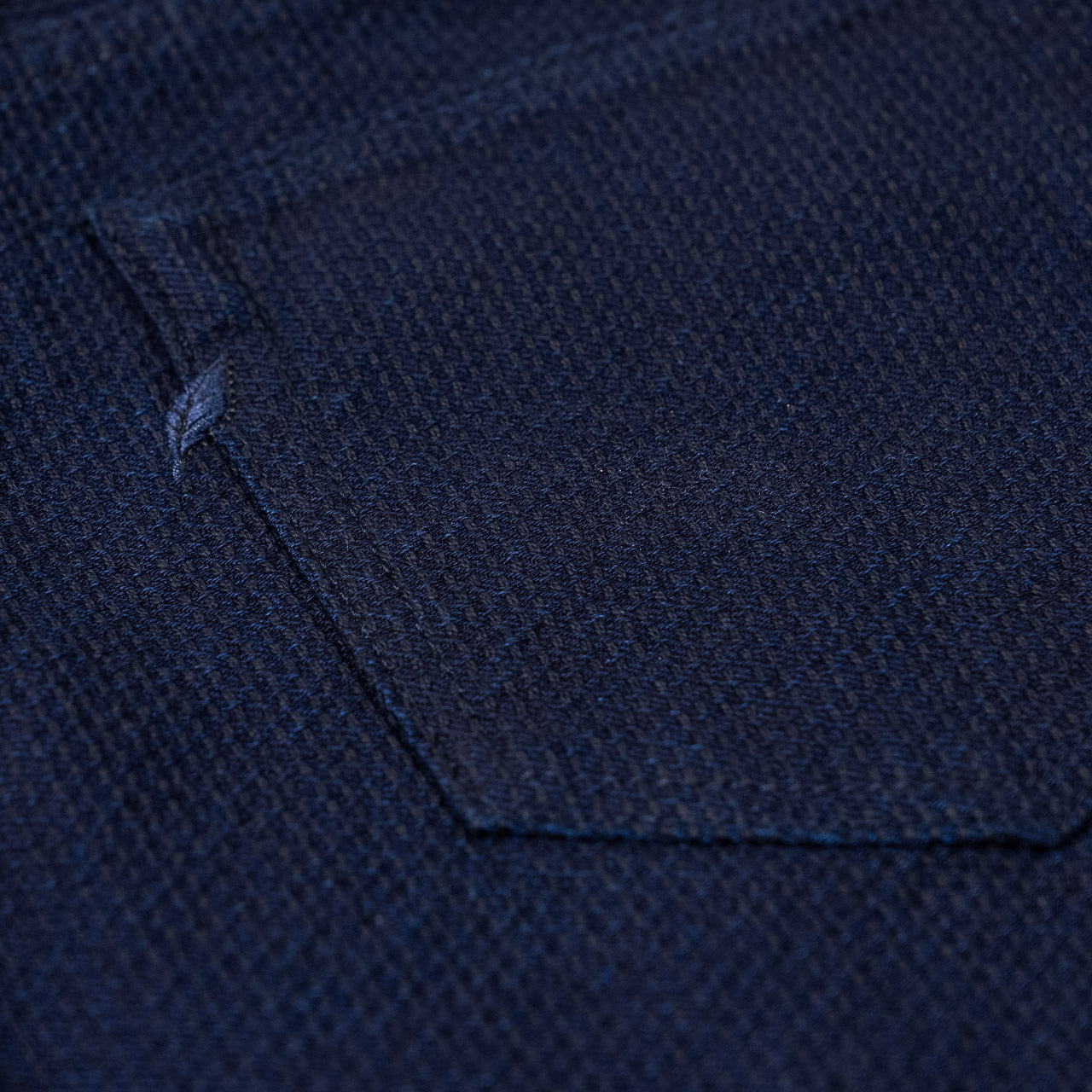 1177-ID Indigo x Black Sashiko Denim Relaxed Tapered
