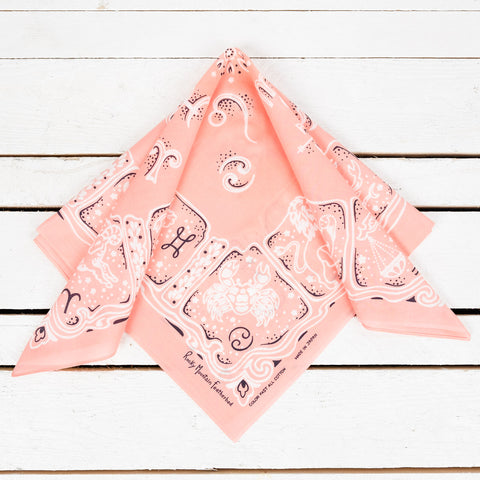 Bandana Zodiac Signs Pink