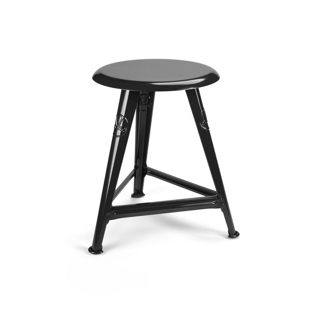 Tabouret Rowac Noir Brillant