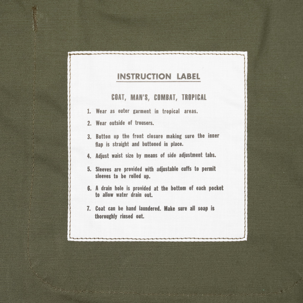 Coat, Man's Combat, Tropical Jacket (Model 220)