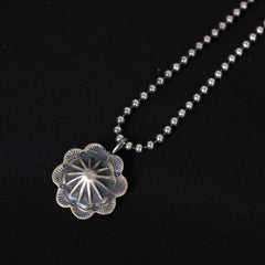 Mini Concho Charm Silver