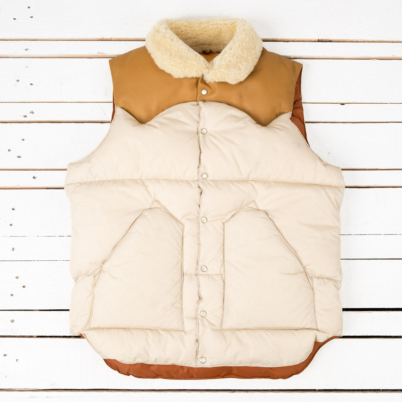 Christy down vest L.Beige
