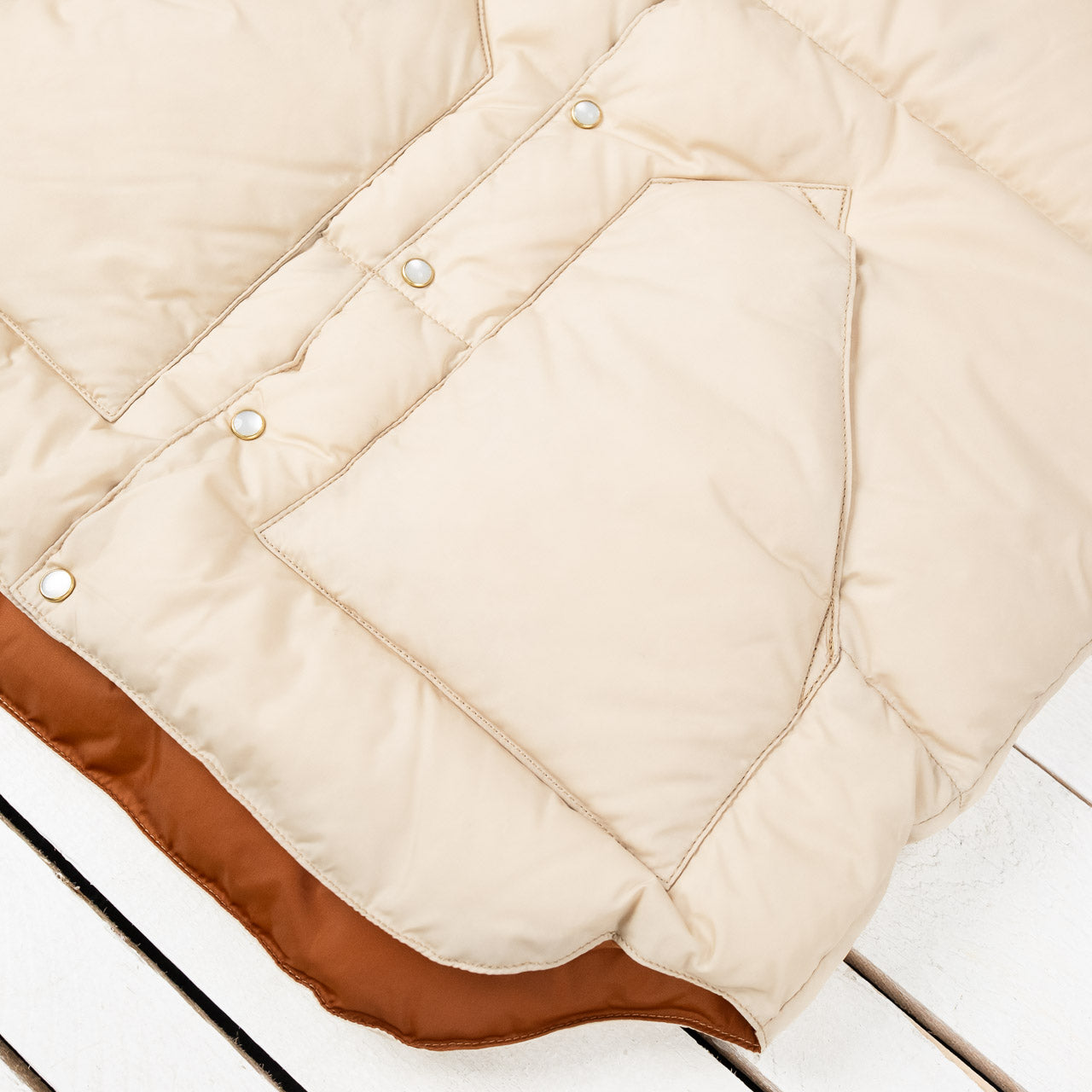 Christy down vest L.Beige