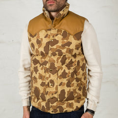 Daunenweste Hunter Camo Brown