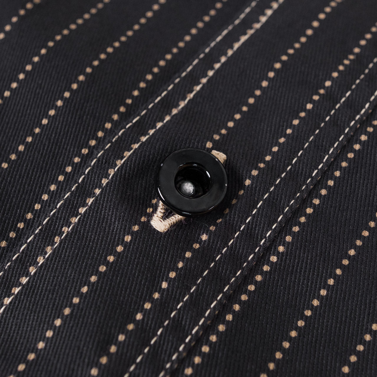 8.5 oz. Black Wabash Stripe Work Shirt, One Wash