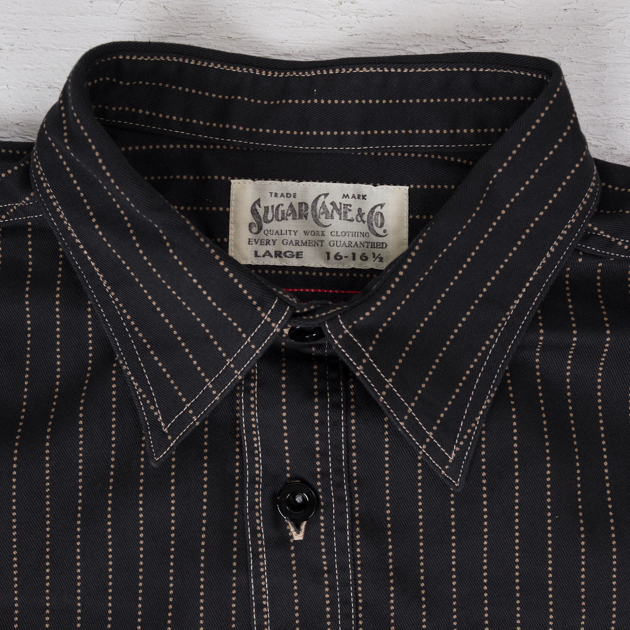8.5 oz. Black Wabash Stripe Work Shirt, One Wash