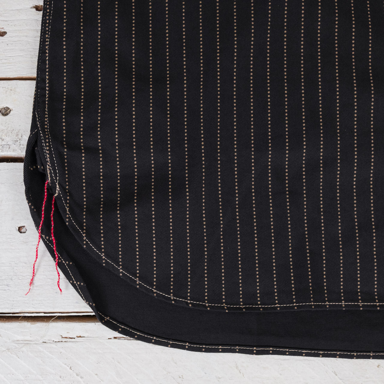 8.5 oz. Black Wabash Stripe Work Shirt, One Wash