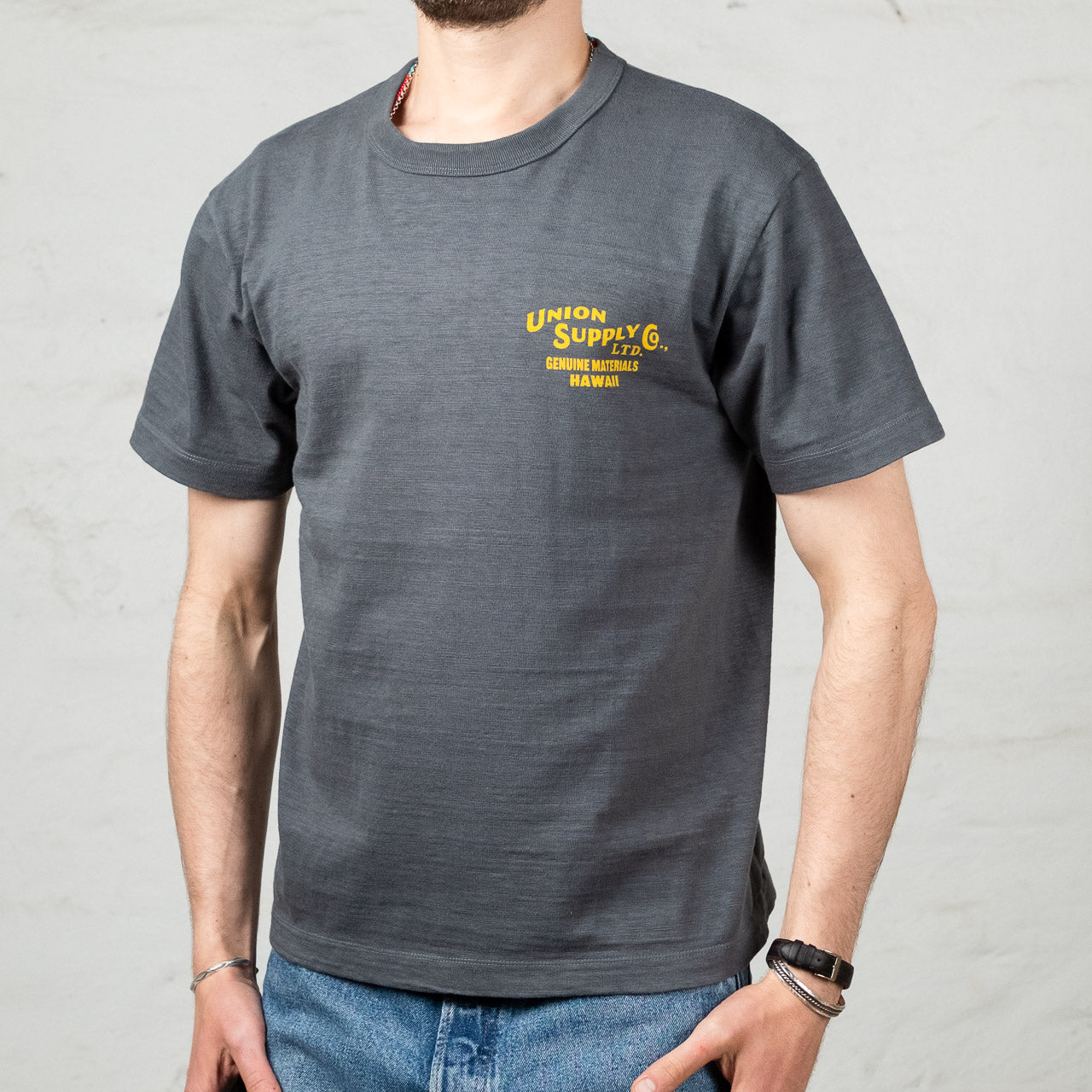 S/S Tee Union Supply Slub Black