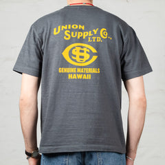 S/S Tee Union Supply Slub Schwarz