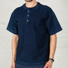 Knit Henry T-Shirt Indigo
