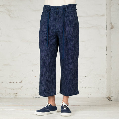 Lightweight Sashiko Japanese Pants Indigo