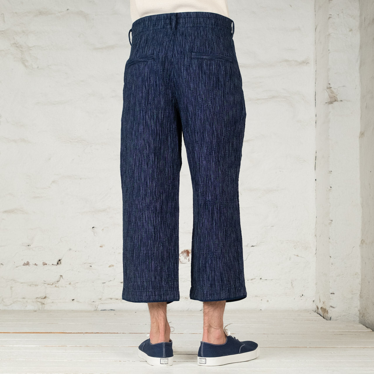 Lightweight Sashiko Japanese Pants Indigo