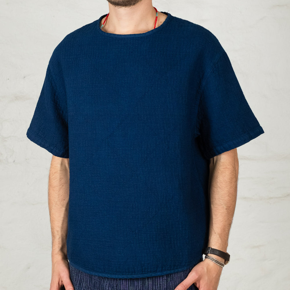 T-shirt Sashiko léger Indigo