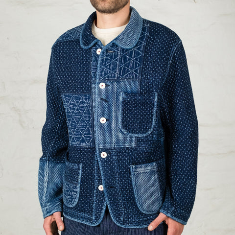 Super Kendo Sashiko Patchwork Jacket Indigo