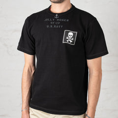 Slub Yarn T-Shirt VF-17 Jolly Roger Black